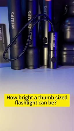 PHILIPS 2025 NEW SFL1121 EDC Flashlight LED Rechargeable Mini EDC Keychain Flashlights Camping Lamp For Hiking Self Defense