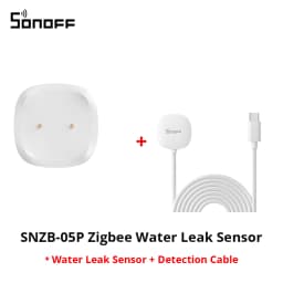SONOFF SNZB-05P Zigbee 3.0 Water Leak Sensor Leaking and Dripping Detection Real-time Alerts Support Home Assistant Google Alexa