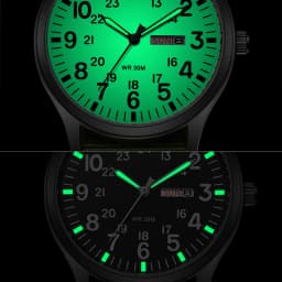 2024 TPW Field Watch Easy Reading Fabric Strap 24 Hours Display Quartz Movement