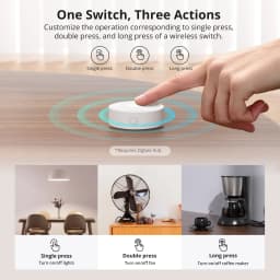SONOFF SNZB-01P Zigbee Wireless Switch Button Smart Scene Switch Home Automation Control for EWeLink APP Alexa SmartThings