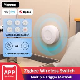 SONOFF SNZB-01P Zigbee Wireless Switch Button Smart Scene Switch Home Automation Control for EWeLink APP Alexa SmartThings