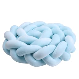 1-4M Baby Bed Bumper Handmade Knotted Braid Weaving Plush Crib Protector Infant Knot Pillow Baby Room Decor