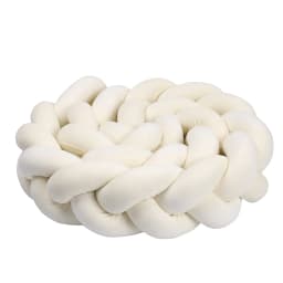 1-4M Baby Bed Bumper Handmade Knotted Braid Weaving Plush Crib Protector Infant Knot Pillow Baby Room Decor