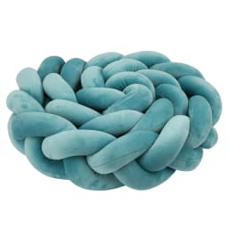 1-4M Baby Bed Bumper Handmade Knotted Braid Weaving Plush Crib Protector Infant Knot Pillow Baby Room Decor