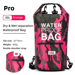 Swimming PVC Pack Dry Bag Backpack for Women Men 10L 15L 20L 30L Waterproof Shoulder Kayak Drifting Rafting Surfing Boating Bag