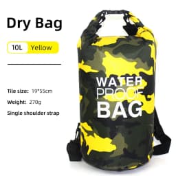 Swimming PVC Pack Dry Bag Backpack for Women Men 10L 15L 20L 30L Waterproof Shoulder Kayak Drifting Rafting Surfing Boating Bag