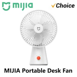 NEW MIJIA Portable Desk Fan USB Rechargeable Handheld Mini Electric Fans Cordless Air Cooling Small Fan 4 Gears Speed -CN