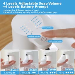 New Wall Mounted Automatic Soap Dispenser Foam Smart Hand Washing Machine 500ml Liquid Rechargeable Bathroom Induction Sensor