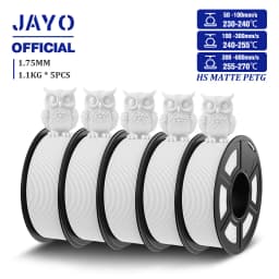 JAYO PLA/PLA META/PETG/SILK/PLA+/Wood/ ABS/Marble 3D Printer Filament 1.75mm 5KG 3D Printing Materials for 3D Printer&3D Pen