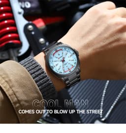 CURREN 8455 Men's Fashion Quartz Watch Business Stainless Steel Strap Night Light Waterproof Luxury Men's Watch Reloj Hombre