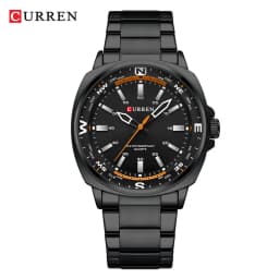 CURREN 8455 Men's Fashion Quartz Watch Business Stainless Steel Strap Night Light Waterproof Luxury Men's Watch Reloj Hombre