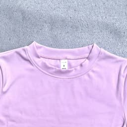 Summer Short Sleeve Yoga Top Women Workout Gym Crop Top Slim Fit Round Neck Yoga Shirt Seamless Sports Stretchy Shirts