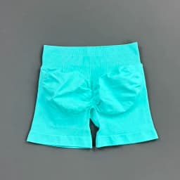 HISTELLO Sports Shorts 4.5" Women Yoga Shorts Seamless Low Waist Scrunch Bum Gym Leggings Workout Stretch Fitness Sports Shorts