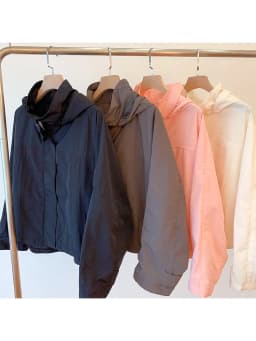 Mumaroho 2026 Autumn Winter Women Windbreaker Jacket Windproof Solid Long Sleeve Outdoor Sport Hooded Thin Coat Jacket For Women