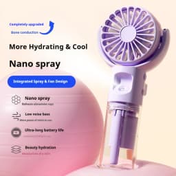 Wearable Handheld Mini Fan Outdoor Portable Cold Air Spray Fan With Humidification Function