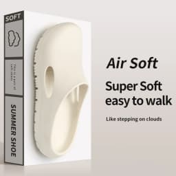 EVA Bread Men's Anti-Slip Odor-Resistant Outdoor Sandals Sports Beach Slippers for Casual Comfortable Footwear