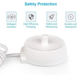 HOMEFISH 1pc Electric Toothbrush Replacement Charger For More Safety Compatible with Most Oral B Toothbrush