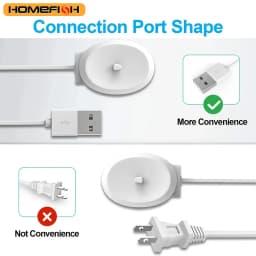 HOMEFISH 1pc Electric Toothbrush Replacement Charger For More Safety Compatible with Most Oral B Toothbrush