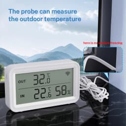 Tuya WiFi Temperature Humidity Sensor With External Probe APP Remote Control Thermometer Hygrometer Work With SmartLife Alexa