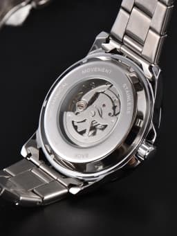 Men Automatic Watch Business Date Mechanical Watches Waterproof Stainless Steel Luminous Minimalist Gift for You