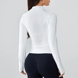 Yoga wear women's spring and summer stand-up collar zipper jacket slimming sun-protective long-sleeved high-end and fitness top