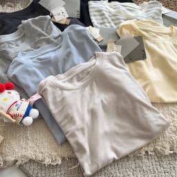 Silk Short Sleeve Women's Summer Round Neck Wool Outerwear T-shirt Slim Fit Base Shirt