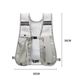 Biking Running Storage Vest Backpack Lightweight Running Vest Reflective Hydration Water Chest Pack Phone Storage Pocket