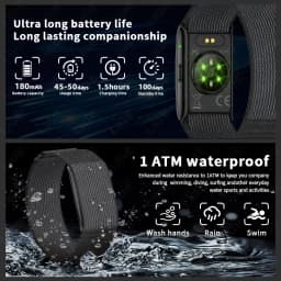LIGE NO Screen Smart Wristbands With Heart Rate Sleep AI Health Monitor Report Smart Bracelet Incoming Call Notification Watches