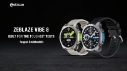 NEW 2025 Zeblaze VIBE 8 Voice Calling 1.43" AMOLED Display Smart Watch Built-in Flashlight Heart Rate Blood Pressure Smart Watch