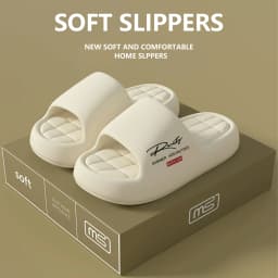 Women's Summer Home Slippers, Casual Open-Toe Slides, Thick Sole with Soft Inner Lining, Comfortable & Breathable, Mult