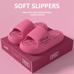 Women's Summer Home Slippers, Casual Open-Toe Slides, Thick Sole with Soft Inner Lining, Comfortable & Breathable, Mult