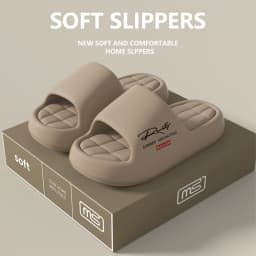 Women's Summer Home Slippers, Casual Open-Toe Slides, Thick Sole with Soft Inner Lining, Comfortable & Breathable, Mult