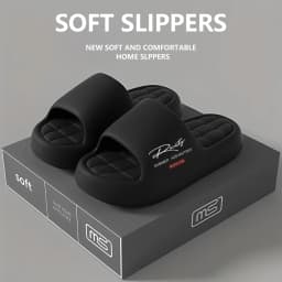 Women's Summer Home Slippers, Casual Open-Toe Slides, Thick Sole with Soft Inner Lining, Comfortable & Breathable, Mult