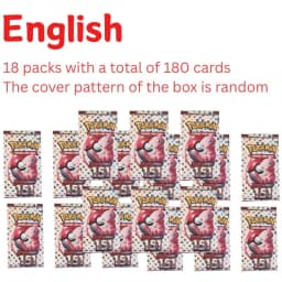 360Pcs TCG Scarlet & Violet 151 Booster Bundle Gift English Edition Trading Cards Anime Collection Card Toy Gift