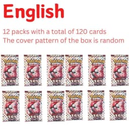 360Pcs TCG Scarlet & Violet 151 Booster Bundle Gift English Edition Trading Cards Anime Collection Card Toy Gift