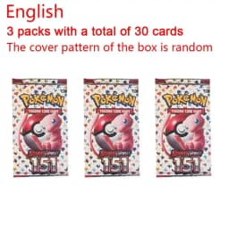 360Pcs TCG Scarlet & Violet 151 Booster Bundle Gift English Edition Trading Cards Anime Collection Card Toy Gift