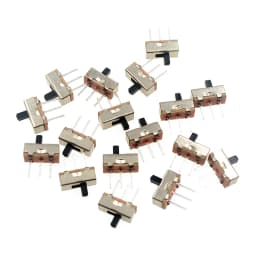 20Pcs SS12D00 Interruptor On-Off Mini Slide Switch 3pin 1P2T 2 Position High Quality Toggle Switch Handle Length:3MM/4MM/5MM/6MM