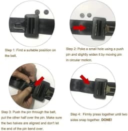 5/10pcs Car Safety Seat Belt Stopper Buckle Auto Seat Belt Spacing Limit Stop Plastic Anti-slip Seat Belt Stop Button