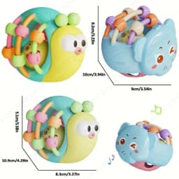 Baby Balls Rattle Comforter Toy Soft Hand Grasp Ball Educational Sensory Toys Activity Baby Crawling Toys 0 6 12 Months