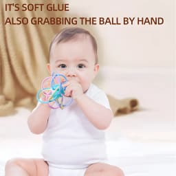 Manhattan Square Golfer Grips Teether Grinding Ball Educational Toy Ball