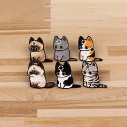 Loading... Cats Enamel Pin Cute Cartoon Animals Brooch Lapel Pins Badge on Backpack Clothing Accessories Fashion Jewelry Gifts