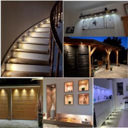 1W Mini Spotlight IP65 15mm Recessed Spot Leds Lights 12V Ceiling Downlight Stair Cabinet Spots Lamp with Transformer