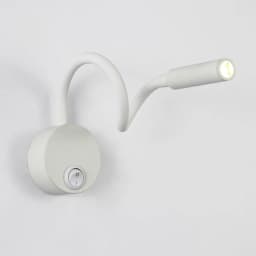 LED Flexible Hose Wall Lamp 1W 3W Book Reading Study Bedside Light Hotel Headboard Flexible Gooseneck Mini Spotlight With Switch