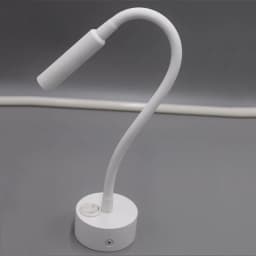 LED Flexible Hose Wall Lamp 1W 3W Book Reading Study Bedside Light Hotel Headboard Flexible Gooseneck Mini Spotlight With Switch
