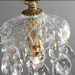 YEBMLP French Retro Glass Hanging Light Indoor LED Luxury Art Chandelier Bedroom Bar Restaurant Table Pendant Lamp With E14 Bulb