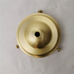 Brass Desk Lampshade Claw Polishing Lamp Base with 3 Holes Screws Ceiling Plate Customizable Processing of Copper Accessories