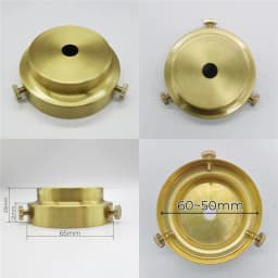 Brass Desk Lampshade Claw Polishing Lamp Base with 3 Holes Screws Ceiling Plate Customizable Processing of Copper Accessories