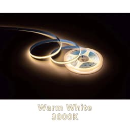 5/10m Super Bright FOB Single Color COB LED Strip Light Flexible 8MM PCB Width Neon Tape 12V 24V For Kitchen Cabinet Room Decor