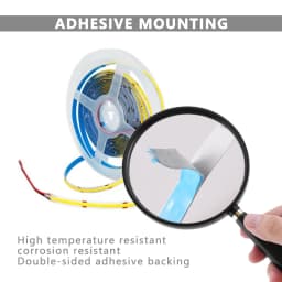 5/10m Super Bright FOB Single Color COB LED Strip Light Flexible 8MM PCB Width Neon Tape 12V 24V For Kitchen Cabinet Room Decor