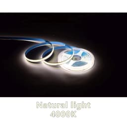 5/10m Super Bright FOB Single Color COB LED Strip Light Flexible 8MM PCB Width Neon Tape 12V 24V For Kitchen Cabinet Room Decor